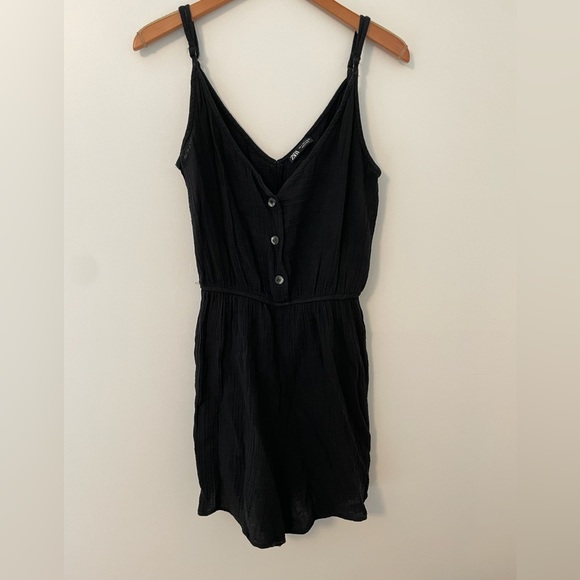 Zara Pants - Zara Tank Romper, Black, Size L